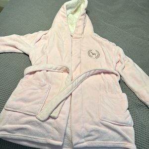 Pink and gold PINK fleece robe